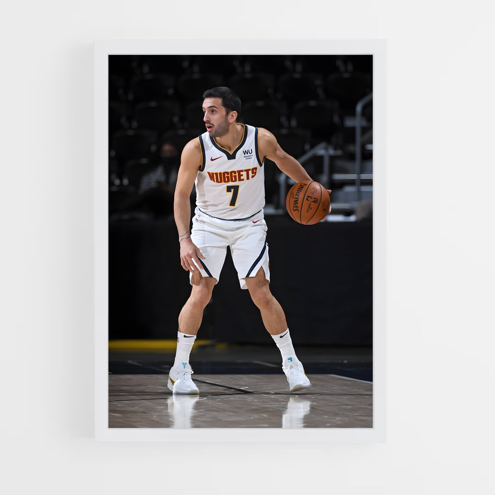 Poster Facundo de campazzo – affiche Basketball (vue 3)